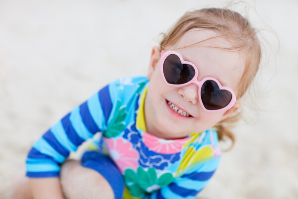 Little girl at beach