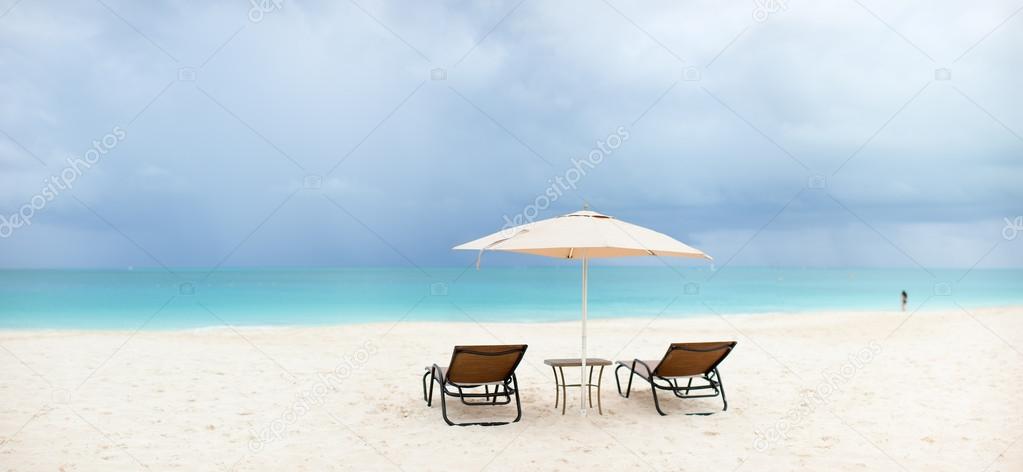 Tropical beach panorama