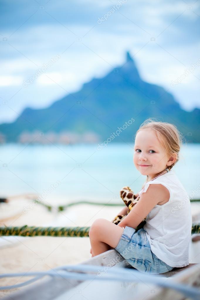 Little girl on vacation