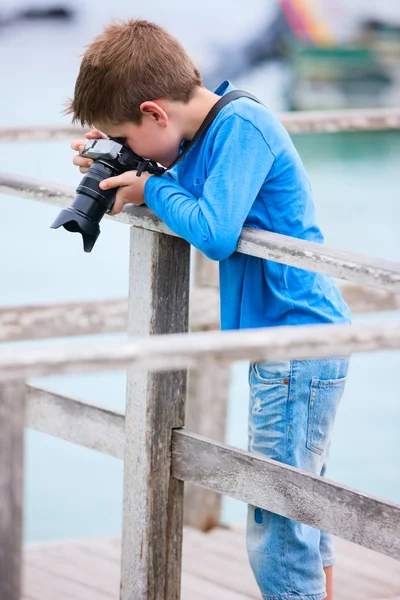 Junger Fotograf — Stockfoto