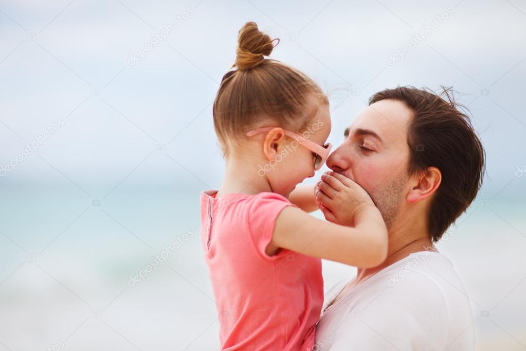 Father and daughter portrait