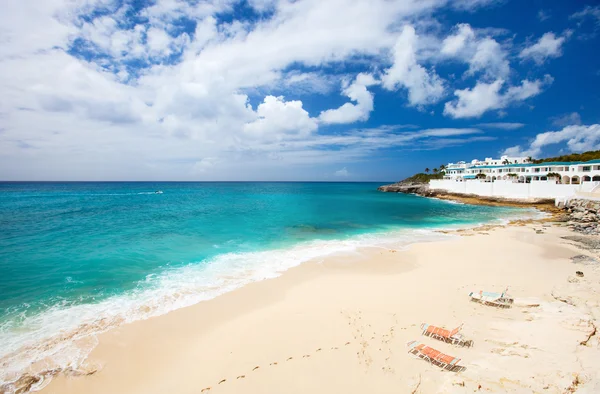 Playa Cupecoy en el Caribe de San Martín — Foto de Stock