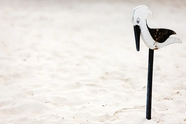 Zarejestruj się na plaży na karaibskiej plaży — Zdjęcie stockowe