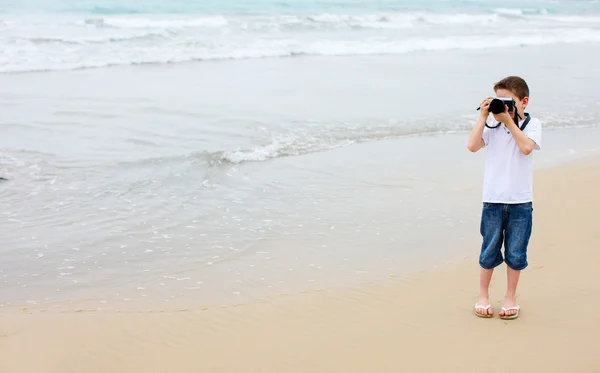 Giovane fotografo — Foto Stock