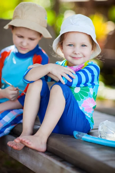 Brother and sister — Stock Photo, Image