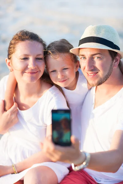 Retrato de férias em família — Fotografia de Stock