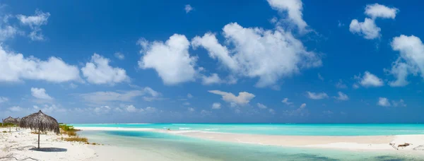 Prachtig Caribisch strand panorama — Stockfoto