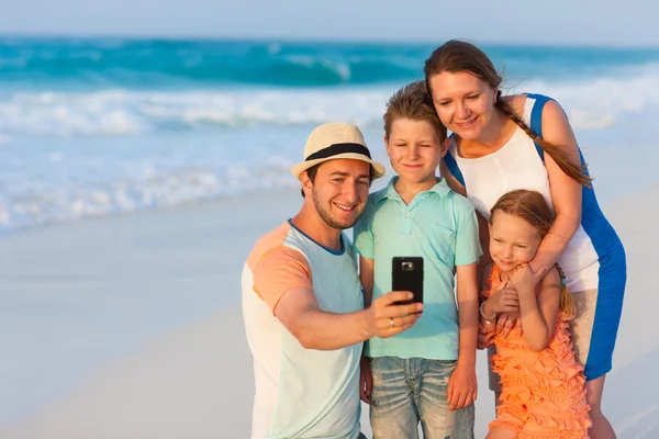 Familienurlaub Porträt — Stockfoto