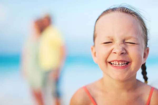 Adorable little girl on vacation — Stock Photo, Image