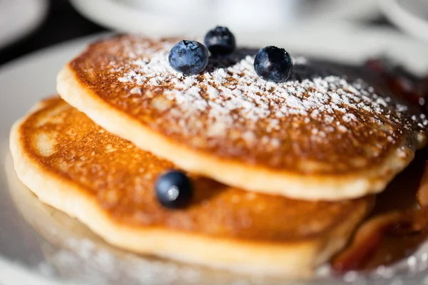 Blaubeerpfannkuchen — Stockfoto