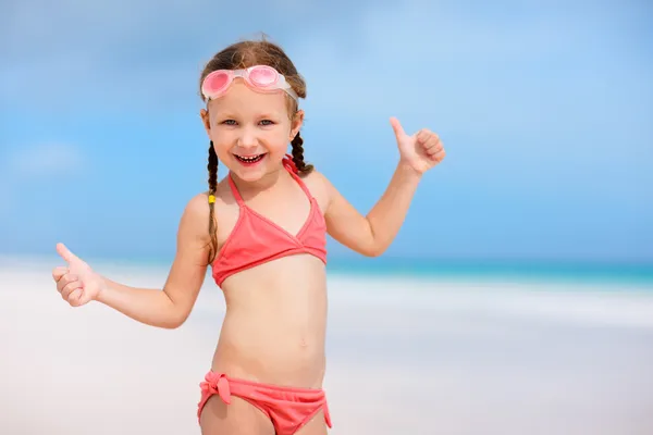 Bambina in vacanza — Foto Stock