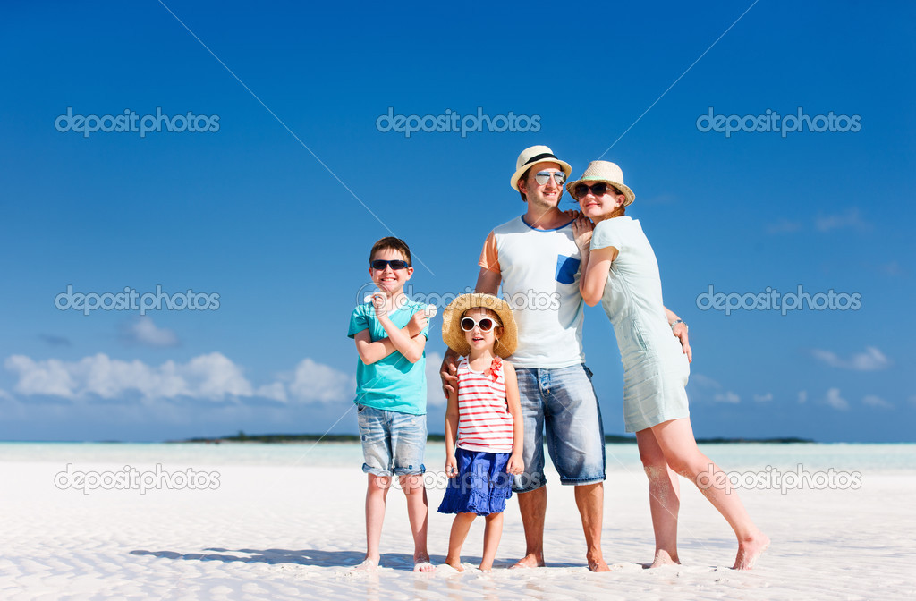 Family on summer vacation