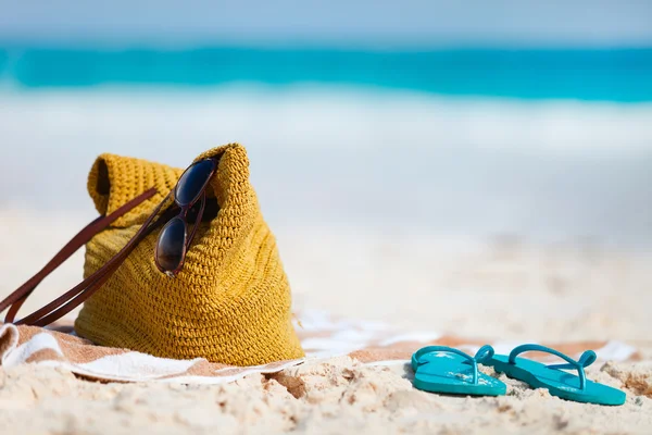 Férias na praia perto — Fotografia de Stock