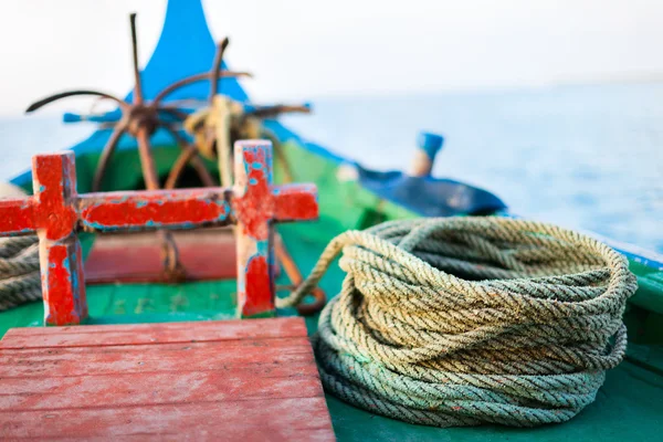 Zavřít rybářský člun — Stock fotografie