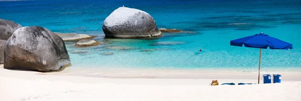 Bilden perfekt strand i Karibien — Stockfoto