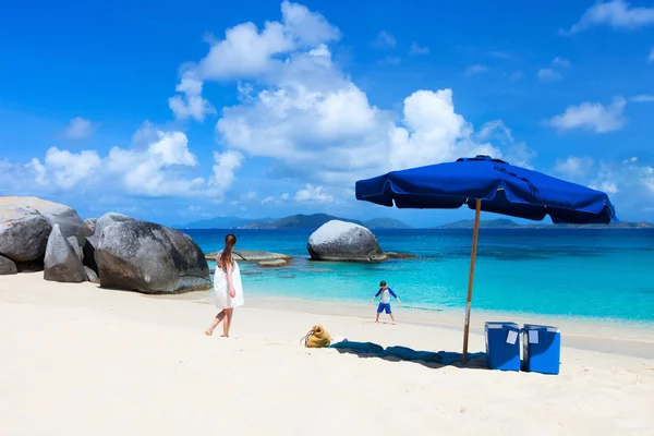 Imagem praia perfeita no Caribe — Fotografia de Stock