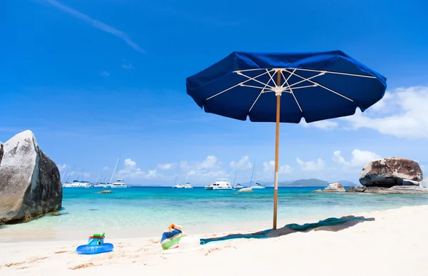 Bilden perfekt strand i Karibien — Stockfoto