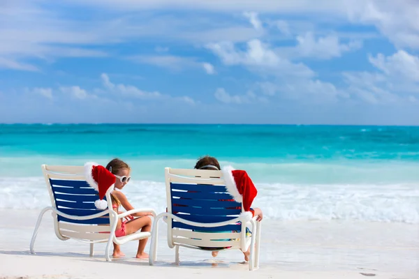 Christmas beach vacation — Stock Photo, Image