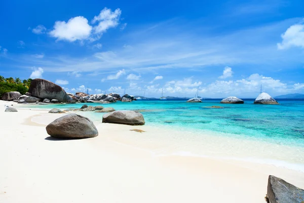 Imagen playa perfecta en el Caribe — Foto de Stock