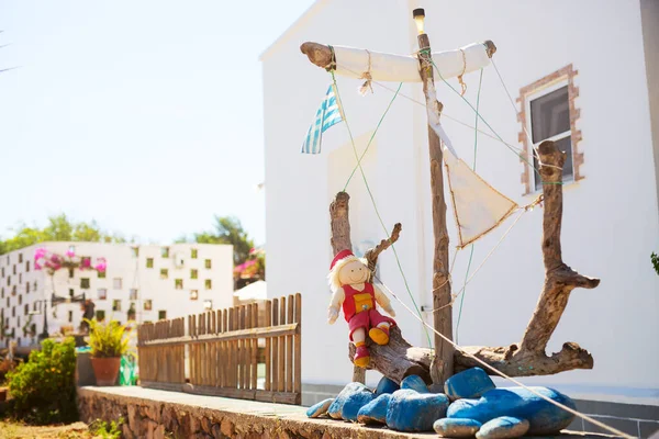 Beautiful Details Street Old Traditional Greek Cycladic Village Tripiti Milos — Stock Photo, Image