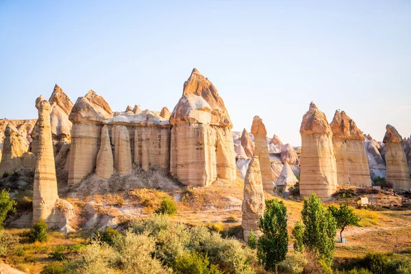 Love Valley View Rock Formations Fairy Chimneys Cappadocia Turkey — Zdjęcie stockowe