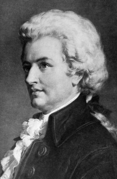 Mozart Ordförande — Stockfoto