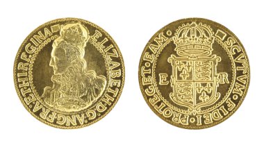 Elizabeth I Gold Sovereign clipart