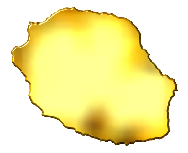 Réunion 3d Golden Map — Photo