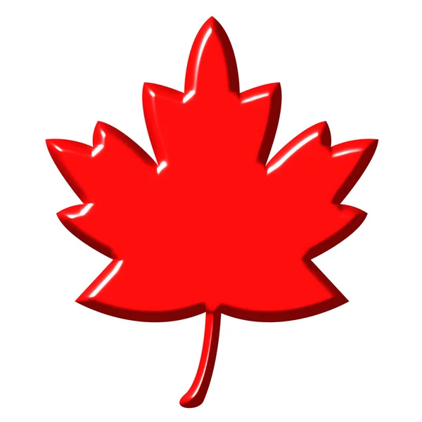 3D Canadian Leaf — Stock Photo, Image