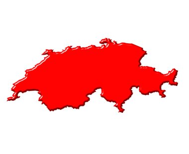 İsviçre Ulusal renk ile 3d: