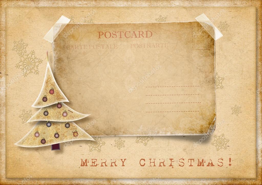Vintage Christmas Card Stock Photo C Chiffa 13856828