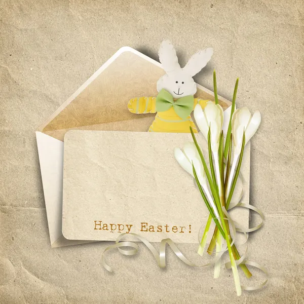 Beautiful card of congratulation with Easter — Stock Photo, Image