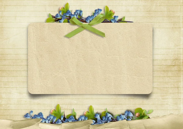 Card with flowers — Stock Photo, Image