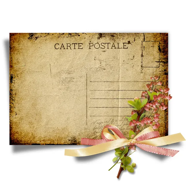 Carte de félicitations vintage — Photo