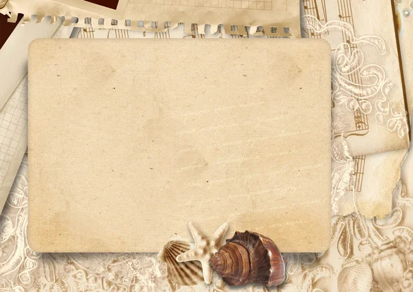 Старовинна дошка з пробілом для тексту — стокове фото