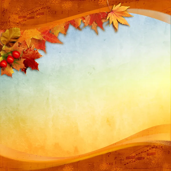 Old Autumn card — Stock Photo, Image