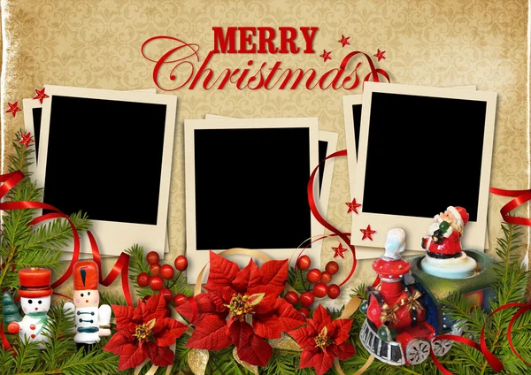Kerstmis vintage achtergrond — Stockfoto