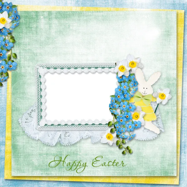 Tarjeta de felicitación de Pascua — Foto de Stock