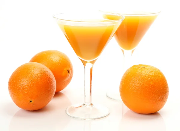 Érett narancs és a mandarin — Stock Fotó
