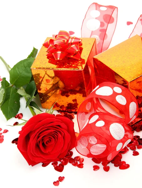 Rose en cadeau — Stockfoto