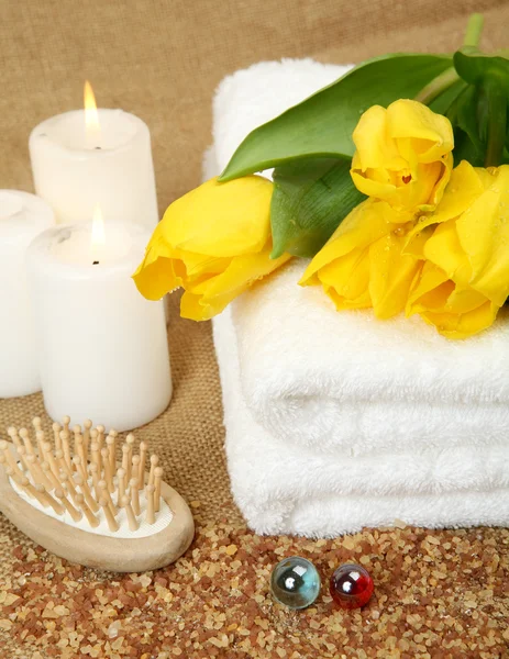 Accessoires voor spa, aromatherapie en massage — Stockfoto