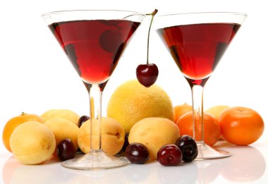 Olgun meyve ve çilek