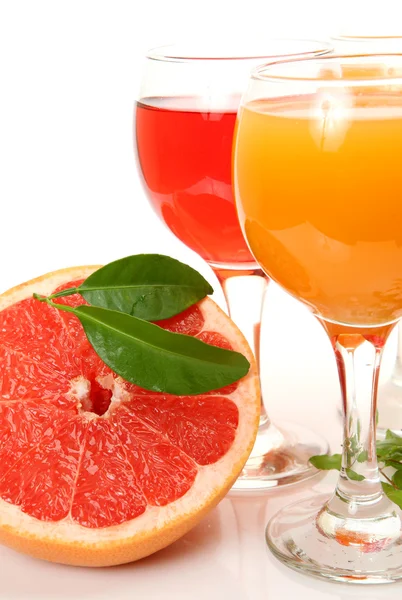 Mogen frukt och juice — Stockfoto