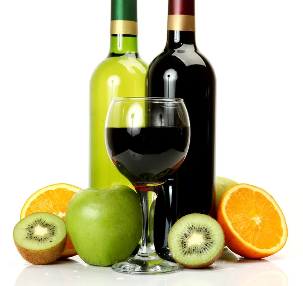 Wine and fruit — Stock Photo, Image