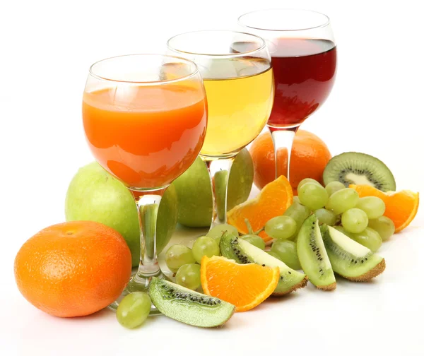 Dojrzałe owoce i sok — Zdjęcie stockowe
