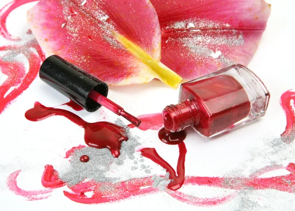 Color nail polish — Stock Photo, Image