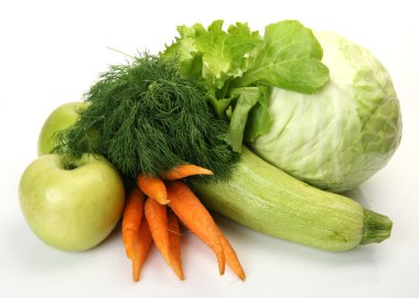 Ripe vegetables and fruit