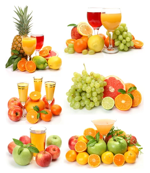 Collage from ripe fruit — Stock Photo, Image