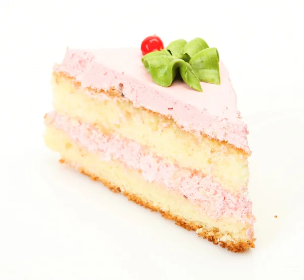 Torta su sfondo bianco — Foto Stock