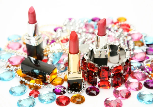 Decorative cosmetics and ornaments — Stock Photo, Image